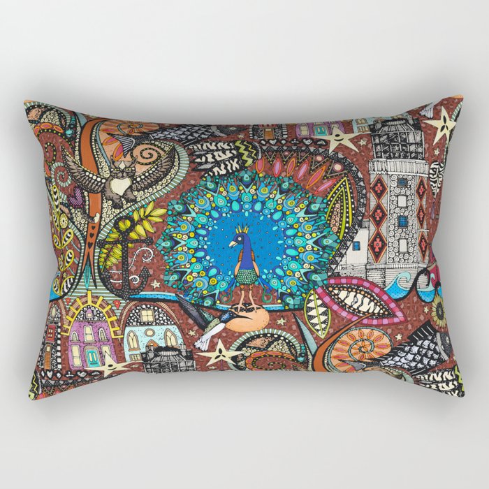 fantastical dreams chestnut Rectangular Pillow