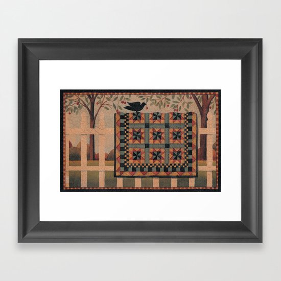 Cherries and Pinwheels Framed Art Print