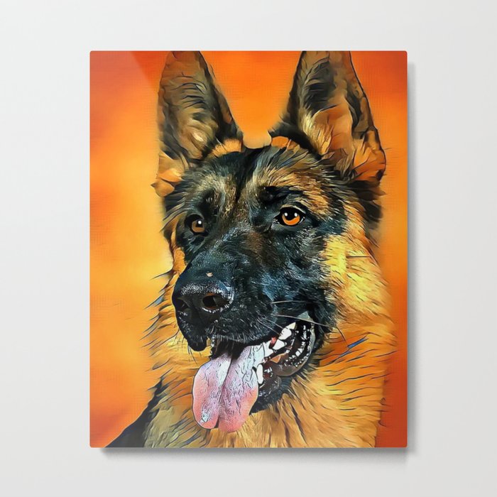German Shepherd Dog Metal Print