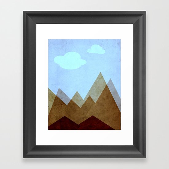 Mountains Framed Art Print
