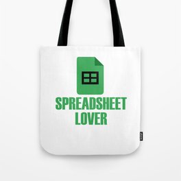 Spreadsheet Lover Excel Accountant Accounting Tote Bag