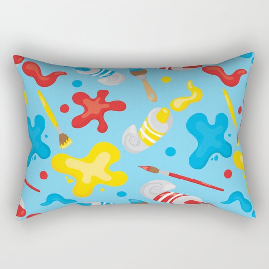 Paint Splatters #2 Rectangular Pillow