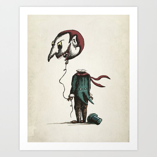 And His Head Swelled with Pride... Art Print