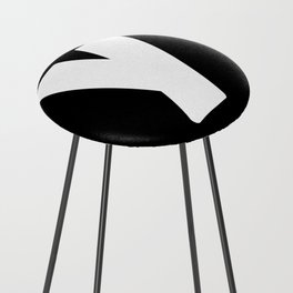 y (White & Black Letter) Counter Stool