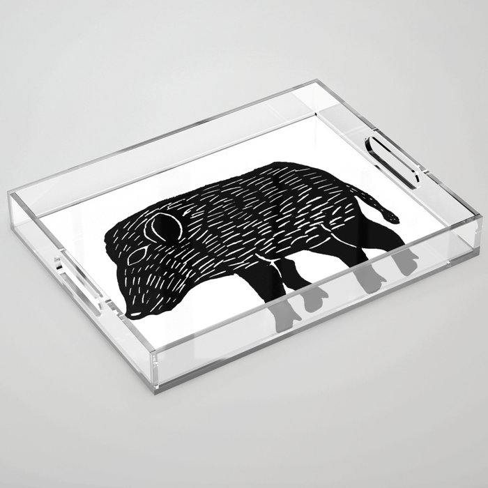 Cambodian Wild Boar Acrylic Tray