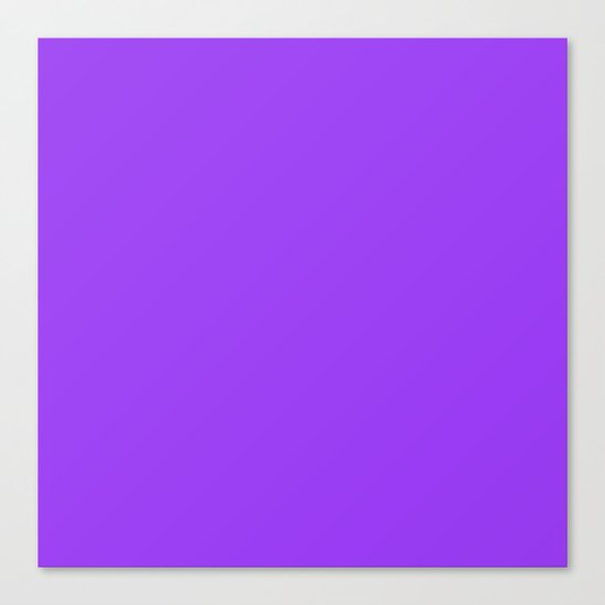 Bright Fluorescent Neon Purple Canvas Print by PodArtist | Society6