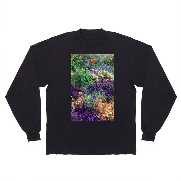 Colorful Garden Florals of Springtime Long Sleeve T Shirt