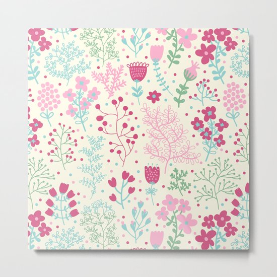SPRING FLOWERS Metal Print