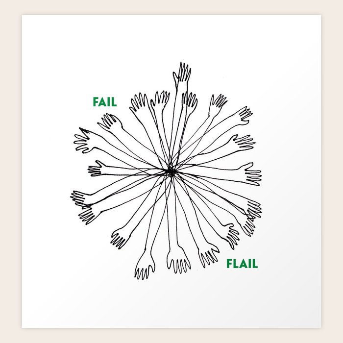 Fail Or Flail Art Print By Fountit Society6 433 flail clip art images on gograph. society6