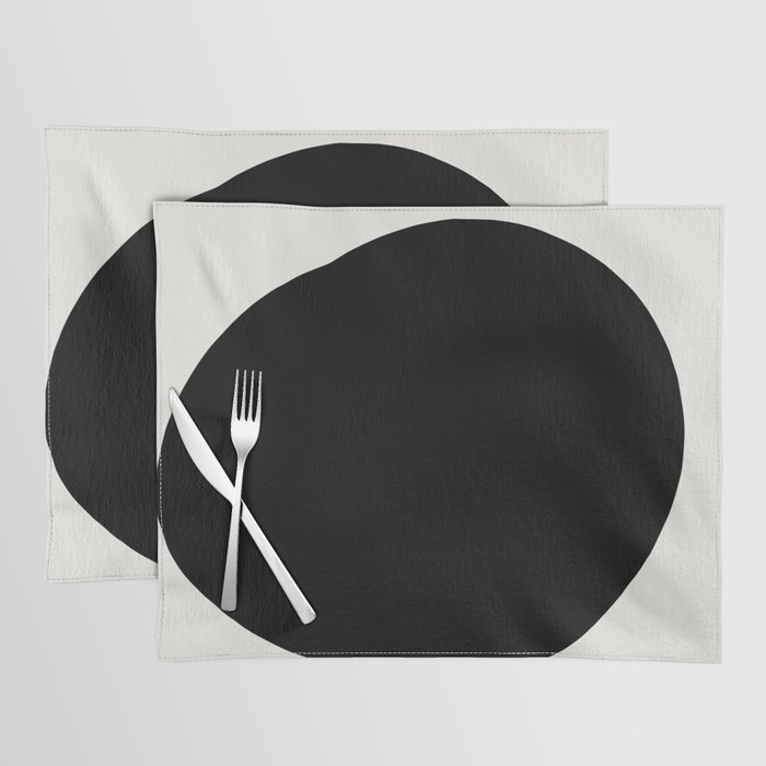 Black dot Placemat