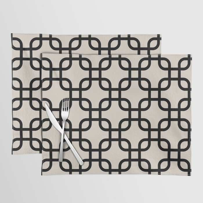 Classic Hollywood Regency Overlapping Trellis Pattern 434 Placemat by