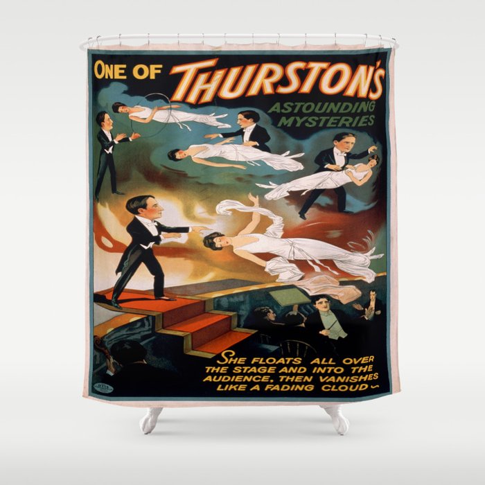 Vintage poster - Thurston the Magician Shower Curtain