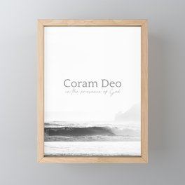 Coram Deo - In the presence of God Framed Mini Art Print
