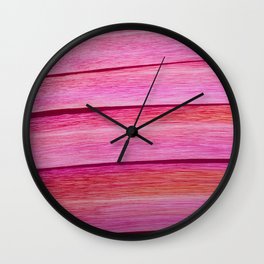 Abstract painting with fuchsia and pink colors Wall Clock