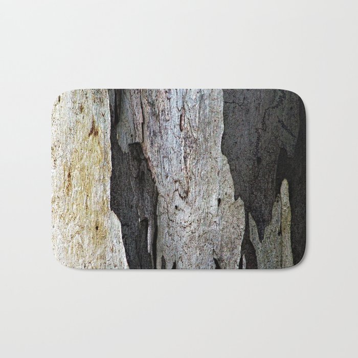 Eucalyptus Tree Bark and Wood Abstract Natural Texture 63 Bath Mat