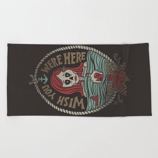 Here Beach Towel