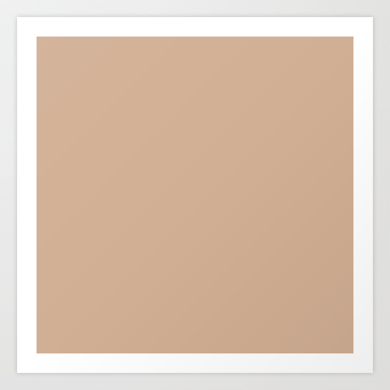 Hazelnut Brown Color Art Print By Nicnak85 Society6