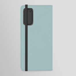 Pastel Blue Solid Color Hue Shade - Patternless Android Wallet Case