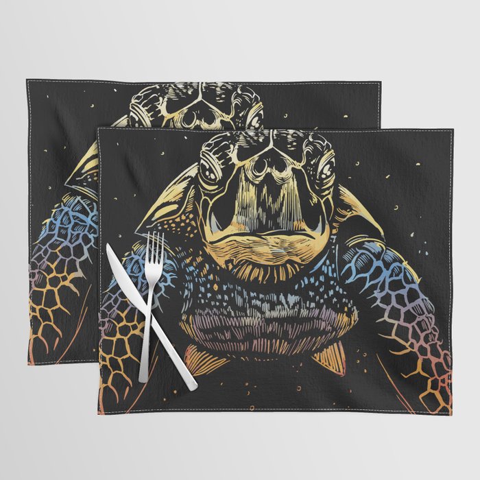 Colorful Sea Turtle Placemat