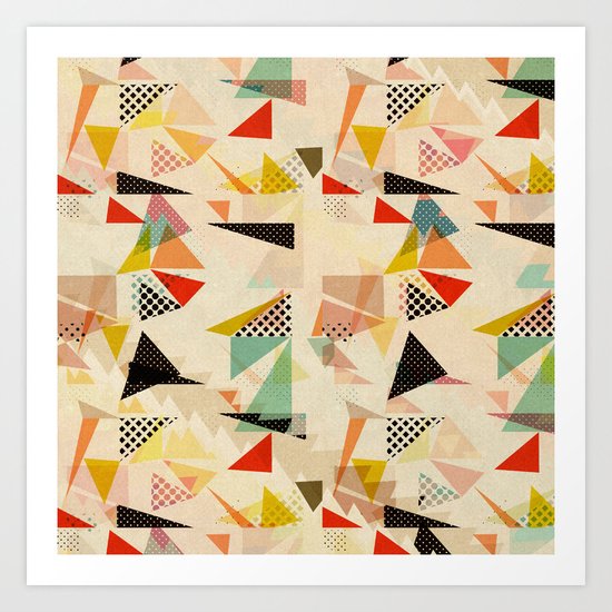 between shapes Art Print