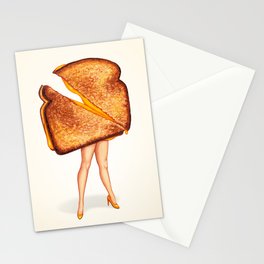 Grilled Cheese Sandwich Pin-Up Stationery Card