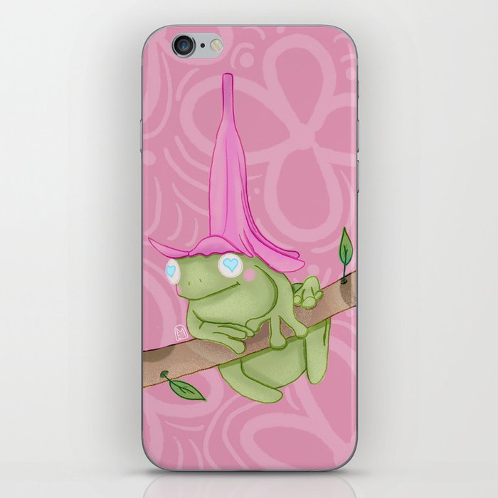 Froggy Petals iPhone Skin