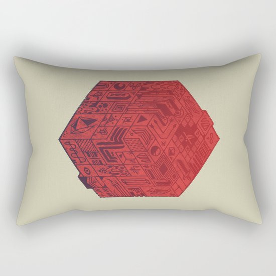 The Folly of Time and Space, Explained Rectangular Pillow