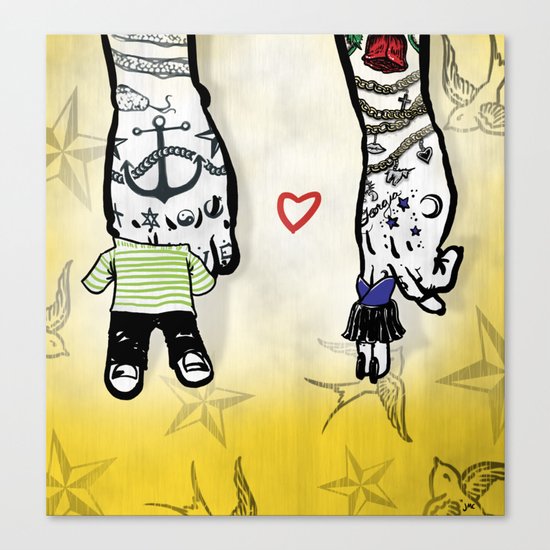 Inkling of Love Canvas Print