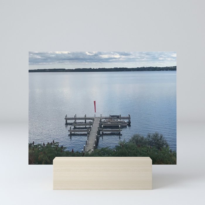 "Pier, Seneca Lake" Photography Mini Art Print