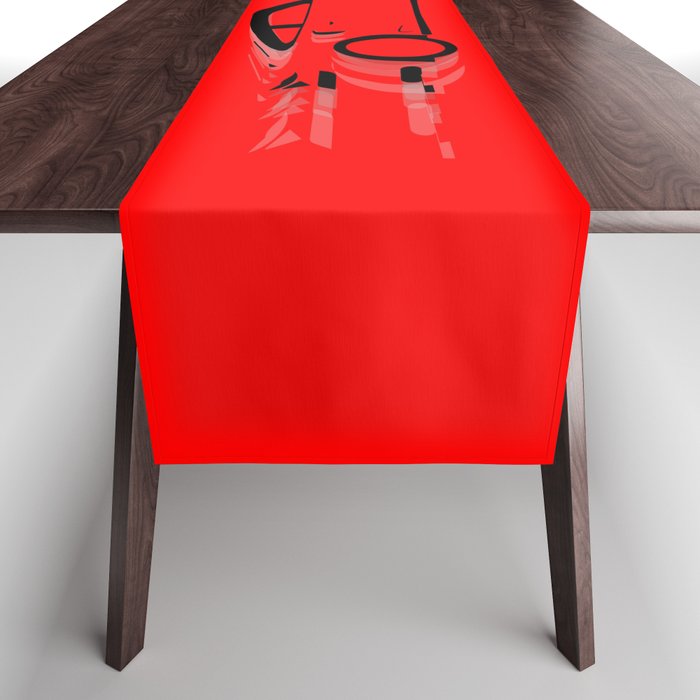 Fast Red Car Table Runner
