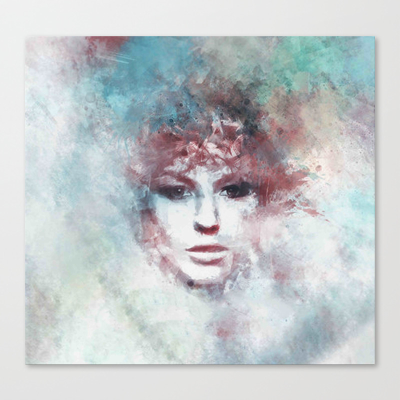 Girl Face Painting Art Canvas Print By Mikikamikaz2016 Society6