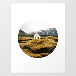 Iceland Landscape Photography, Mountain Scene Art Print