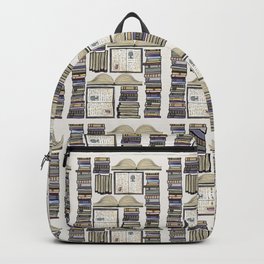 Dark Academia - Booktopia on cream Backpack
