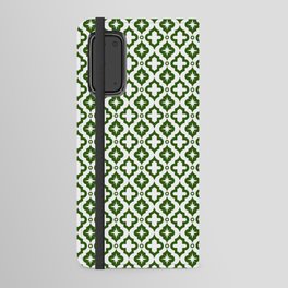 Green Ornamental Arabic Pattern Android Wallet Case