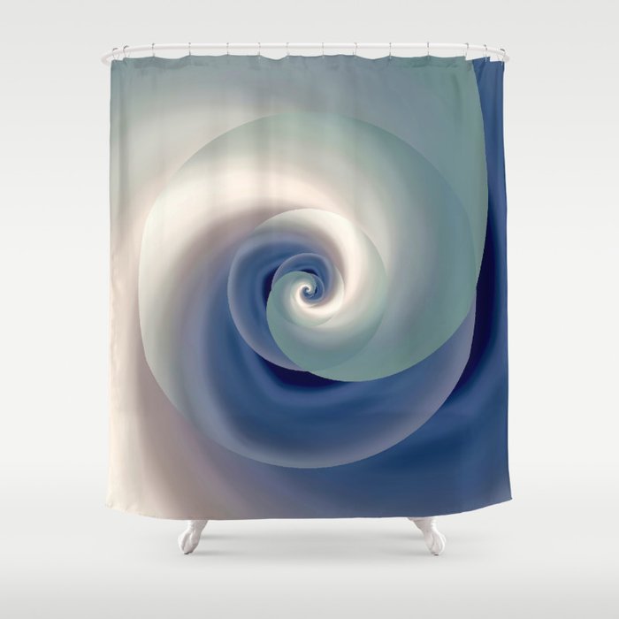 Whirlwind Abstract 3d Digital Art Shower Curtain By Katerina Ez