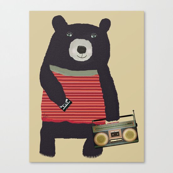 Boomer bear Canvas Print