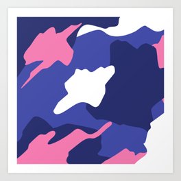 colorful camouflage Art Print