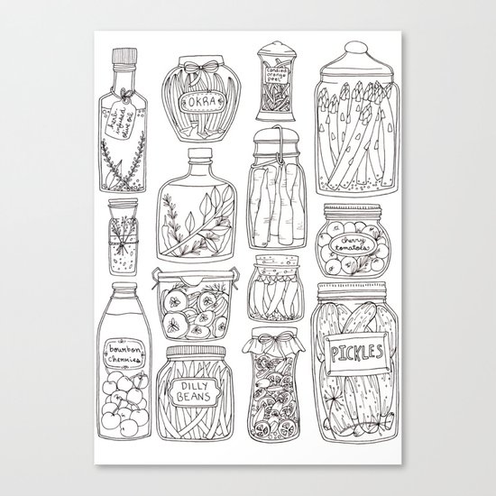 Pickles Print Canvas Print