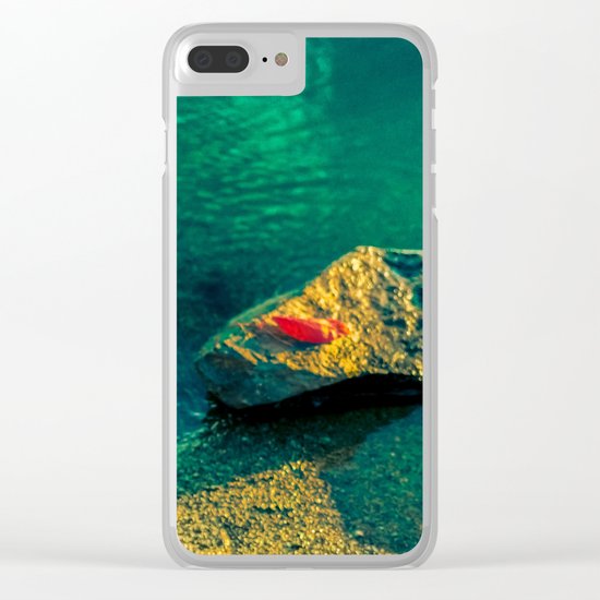 Red leaf Clear iPhone Case