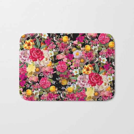 Fashion Botanic Pattern Bath Mat