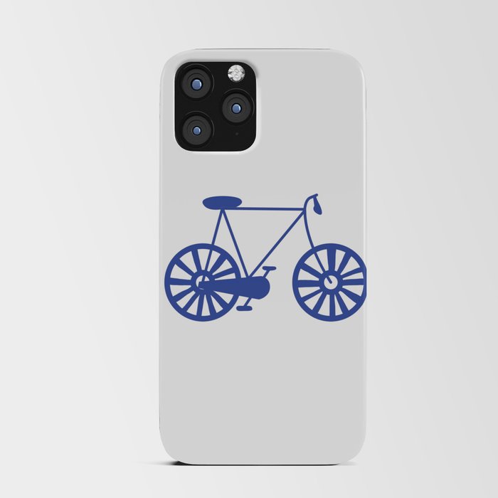 Bike Lover Cyclist Blue Print Pattern iPhone Card Case