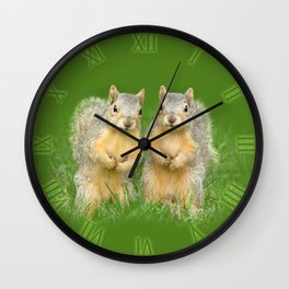 Squirrels-Brothers Wall Clock
