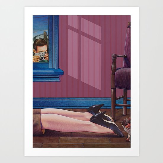 crime scene Art Print