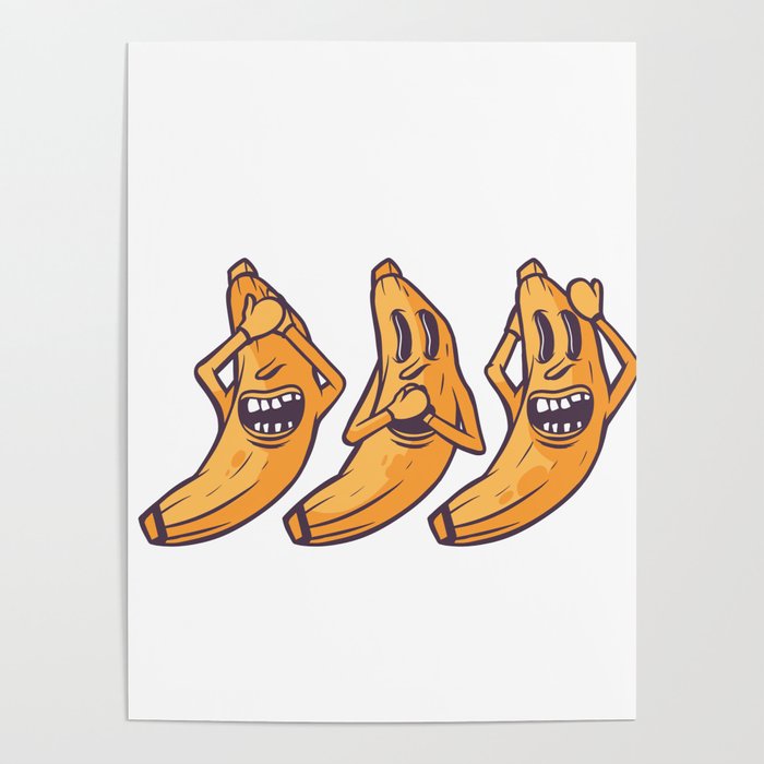 Crazy bananas Poster