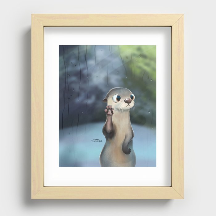 Cuttest Otter Recessed Framed Print