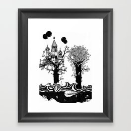 The Whale and The Balloons Framed Art Print