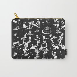Cáiganle Carry-All Pouch | Trash, Aerealview, Ink Pen, Expresionism, Drawing, Caricatures, Mexicanpainter, Teenagers, Contrast, Shadowplay 