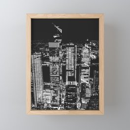 NYC Black and White Framed Mini Art Print