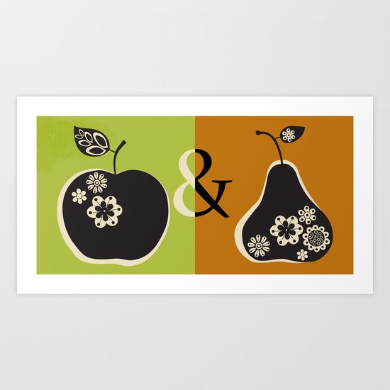 Apple´n Pear Art Print
