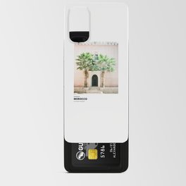 Marrakech Morocco coordinates poster | Pastel travel photography  Android Card Case